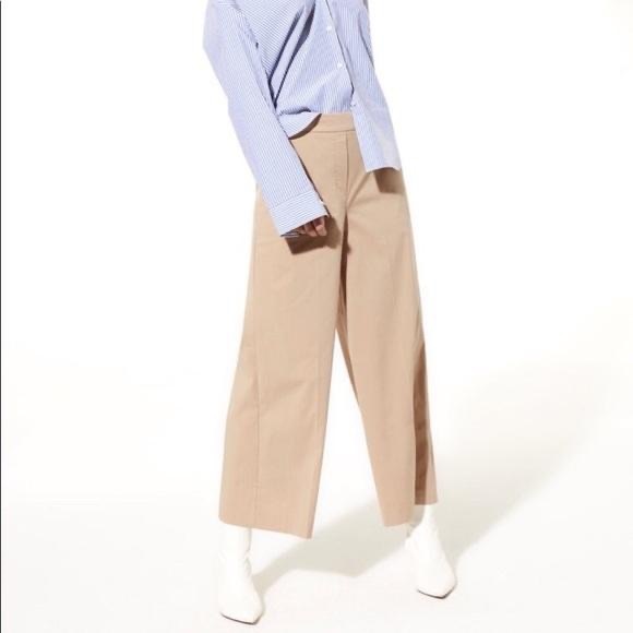 Aritzia wide leg beige pants - Picture 1 of 4